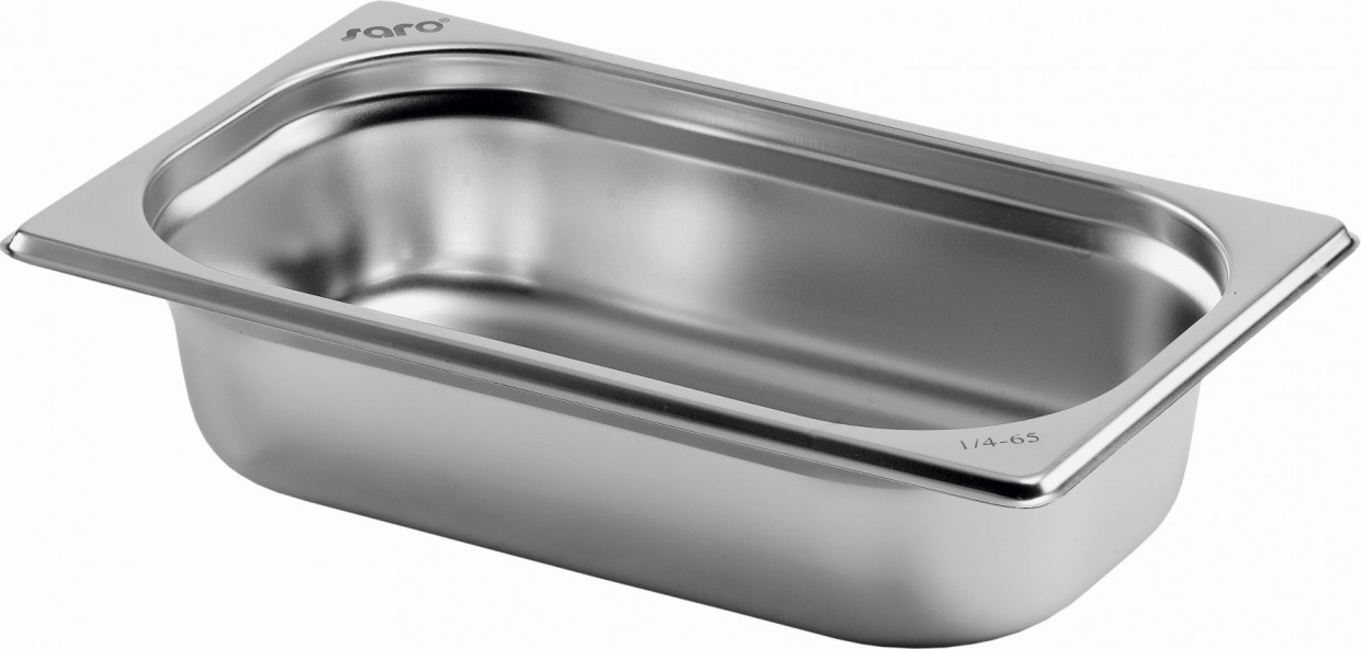 GN 1/4 65mm Stainless Steel Container