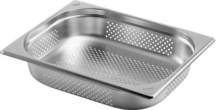 Stainless Steel Kitchen Steamer GN 1/2 100mm with Holes
