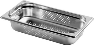 Steam Stainless Steel Perforated Pan GN 1/3 65mm for Fast Food Kitchen