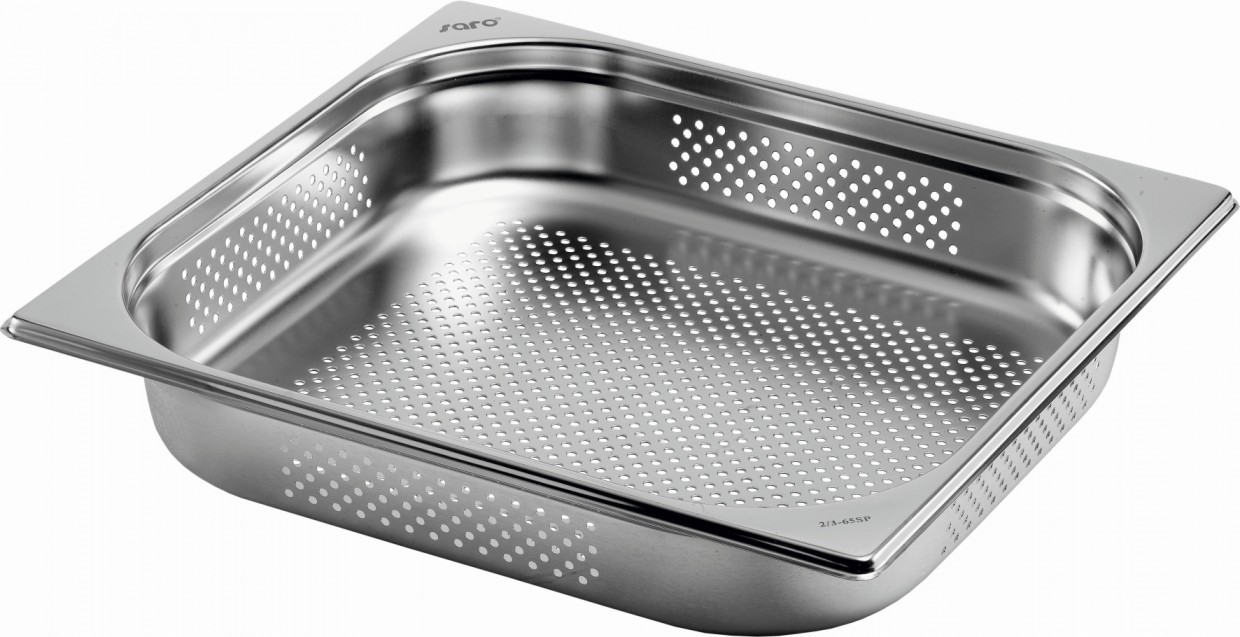 GN 2/3/40mm Stainless Steel Perforated Container